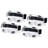 4X Clear Protective Eye Glasses Safety Windproof Lab Goggles Eyewear GOGGLESX4