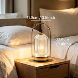 Light Luxury Retro Metal Portable Crystal Lamp, USB Rechargeable 3 Colors Stepless Dimming, Creative V1232-RLTD-001