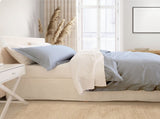 Royal Comfort - Balmain 1000TC Bamboo cotton Quilt Cover Sets - Blue Fog ABM-204924