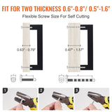 30 Pack Cabinet Pulls, 3in / 76mm Center to Center Slim Square Kitchen Cabinet Drawer, Stainless V952-CJLSBXGPS30PMEPXWV0