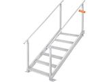 Dock Ladder, 1.09 m-1.29 m Adjustable Height, 227 kg Load Capacity, Aluminum Alloy 6 Steps Pontoon V952-MTFSTWJFHXJD5J314V0