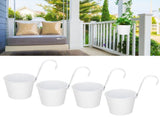 4Set Flower Plant Succulent Pot Wall Mounted Iron Planter Garden Balcony Accessory V1294-YM0901-3111210030311