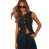 Women'S Vest Black L V1369-AZ3-W-12943