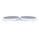 2 Serving Trays and 2 Straight Tracks Reusable Tabletop Rotating Food Turntable Extension V1294-YM0901-3118240252011