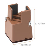 Bed and Table Risers, Light Brown, Instant Height Increase, and Reliable, 6Pcs V1366-AZ2-W-13524