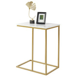 Heavy-Duty C-Shaped End Table with Storage V767-JJ-XZ197