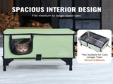 Elevated Heated Cat House, Cuboid Kitty Shelter with Adjustable Temperature and Timer, 900D Oxford V952-ZFTSBYMBHSNJHUMMQV3