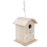 Mini Outdoor Wooden Bird House Nesting Cage Accessory for Garden Patio Decoration Ornament V1294-YM0901-3111200119911