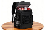 25L Insulated Cooler Backpack Freshness Preservation Backpack - Black V1308-DSZKI-203-1
