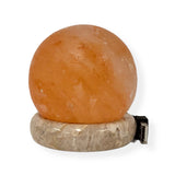 USB Himalayan Salt Lamp - Ball Sphere Carved Shape Pink Crystal Rock LED Light V238-SUPDZ-32768003142