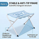 Foldable Pet Bathing Stand, Pet Grooming Hammock - Quick-Dry Mesh, 8 Holes, Holds 44 lbs for Washing V1366-AZ2-W-15315