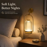 Light Luxury Retro Metal Portable Crystal Lamp, USB Rechargeable 3 Colors Stepless Dimming, Creative V1232-RLTD-001
