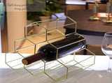 Tabletop Wine Rack 6 Bottle Wine Holder Modern Metal Wine Rack Desktop Wine Bottle Holder V1294-YM0717-10057065