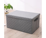 SOGA 2X Extra Large Grey Non-Woven Diamond Quilt Grid Fabric Storage/Organizer Box SBOX044X2