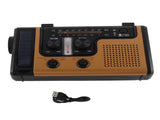 Portable LED Solar Hand Crank Radio 2000mAh AM FM SW Emergency Weather Radio with Flashlight V1294-YM0523-3119220033711