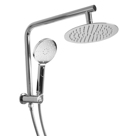 Shower Head High Pressure Set Rain Round Silver BS0110-SL