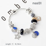 11 Styles Charm Bracelets Set,Colorful Alloy & Glass Beaded Bracelets, Buy 2 for Better V1132-NSSL39-DOUBLE