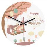 Nordic Wall Clock Retro Animal Wall Clock Modern Fashion Metal Round Clock V1294-YM0901-JY26975-04