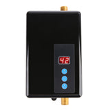 220V 5.5KW Mini Instant Electric Water Heater Tankless Shower Hot Water System Kitchen Black V1294-YM0901-JY21738-03