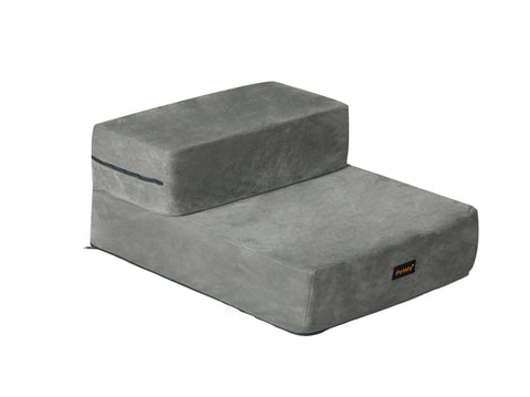 PaWz Pet Stairs 2 Step Ramp Portable Small PT1023-S-GY_NZ