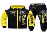 Men'S Hoodie Set Letter Print Hoodie Casual Sportswear Jogger Set Australian - Khaki - Size 4XL V1106-M-APP-66132-KHAK-4XLAU4XLEU58