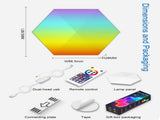 8 Pack Hexagon LED Wall Lights, Smart RGB Honeycomb Lights with APP & Voice Control, Music Sync V1188-MS-309-023