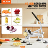 Commercial Vegetable Slicer, 1/2 inch Fruit Slicer, Stainless Steel and Aluminum Alloy Vegetable V952-FQQPJWS316INZRLGOV0
