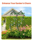 2 Packs Metal Garden Trellis for Climbing Plant Support 60x15 in Rustproof V952-HPJHX2JTH60WT4XPAV0