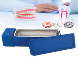 600ml Ultrasonic Jewellery Cleaner Mini Blue - Portable Personal Sonic Bath V238-SUPDZ-40093576134736