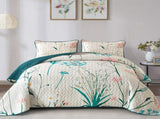 Soft floaral Orchid Dream 3 Pc Bedspread & Pillow Cover Set V745-AC080729Q13U