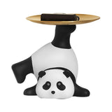 Panda Serving Tray Keys Wallets Fruit Holder Storage Ornament Home Office Table Decor Sculpture V1294-YM0703-3115230050211