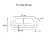 32 Seater Sofa Teal Fabric Lounge Set for Living Room Couch with Wooden Frame V43-SET-YOK-3+2-TL