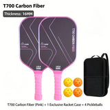 T700 Carbon Fiber Pickleball Paddle Set 8.0oz Lightweight Widebody Design, Ideal for V1232-PKQTTZ001