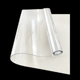 PVC Tablecloth Protector 107X213.4CM Clear Plastic Table Cloth Cover Transparent V63-838511