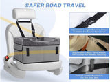 Grey Car Pet Pad - Portable Dog Booster Seat for Safe and Comfortable Travel V888-ELOSUNG34268