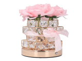 Rose Flower Lamp Rechargeable Touch Control Stepless Brightness Dimming 3 Color Temperature Cordless V1294-YM0901-3119240103011