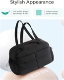 Gym Bag for Women, Lightweight Puffer Duffle Bag 2-PC Travel Bag, 31L Weekender Overnight Bag V1258-DP02-F-10