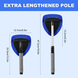 Microfiber Car Windshield Cleaner Tool, 2025 Upgrade Car Window Cleaner Windshield Cleaner Inside V1258-DP02-C-2505