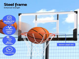 Everfit 3.05M Basketball Hoop Stand System Portable Height Adjustable w/ Knob BAS-HOOP-305KNOB-BK