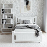 Artiss King Single Bed Frame and Bookshelf WBED-004KS-FURNI-DIS-AB