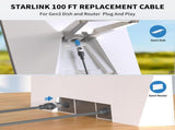 100FT/ 30M Starlink Gen 3 Cable for Starlink Standard Generation 3 V1174-US-ZZT-016