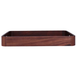 Walnut Rectangular Tray Wooden Dinner Plate Fruit Tray Household Tea Cup Holder for HomeSmall V1294-YM0721-3118210081011