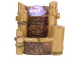 LED Desktop Fountain Resin Water Fountains Indoor Desktop Tabletop Home Office Decor063 EU Plug V1294-YM0901-3111210016515