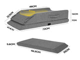 Leg Wedge Ergonomic Booster 3-Height Adjustable Memory Foam Leg Support Pillow with Washable Cover V985-LEGWEDGE