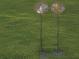 Set 2 Asst Round Bird Butterfly Garden Stakes 110cm V637-24859STK