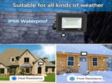 2 Pack LED Floodlight with Motion Sensor, 50W 5000LM 6500K Cool White, IP66 Waterproof V1102-MS-520-014