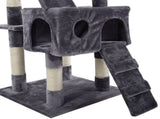170cm Cat Tree Scratching Post Scratcher Pole Gym Toy House Furniture Multilevel - grey V610-CAT52008-GREY