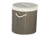 Foldable Laundry Basket Grocery Basket Bamboo Large Capacity Dirty Clothes Storage Bucket for Home V1294-YM0703-3117230013012