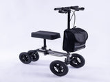 EQUIPMED Knee Scooter Walker, 10 inch Tyres Dual Brakes Bag - Broken Leg Ankle Foot Mobility V219-HELKNSEQS2TA
