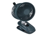 Clip On Fan 360 Degrees Adjustment Clip On USB Charging 3 Speed Modes Strong Airflow Sturdy Clamp V1294-YM0523-3113220043313